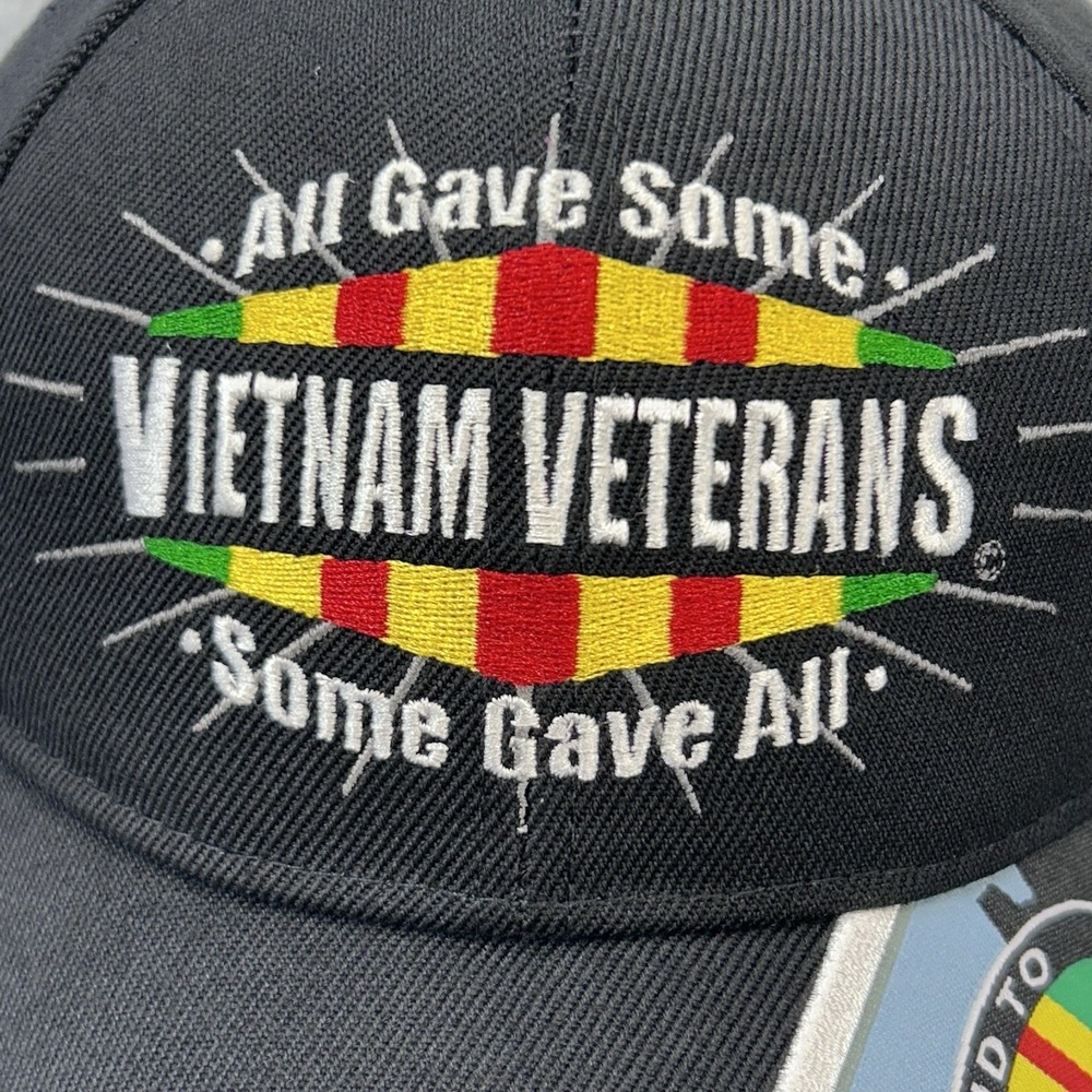 Vietnam Veterans CSI Cap Black Adjustable All Gave Some Hat - Picture 2 of 14